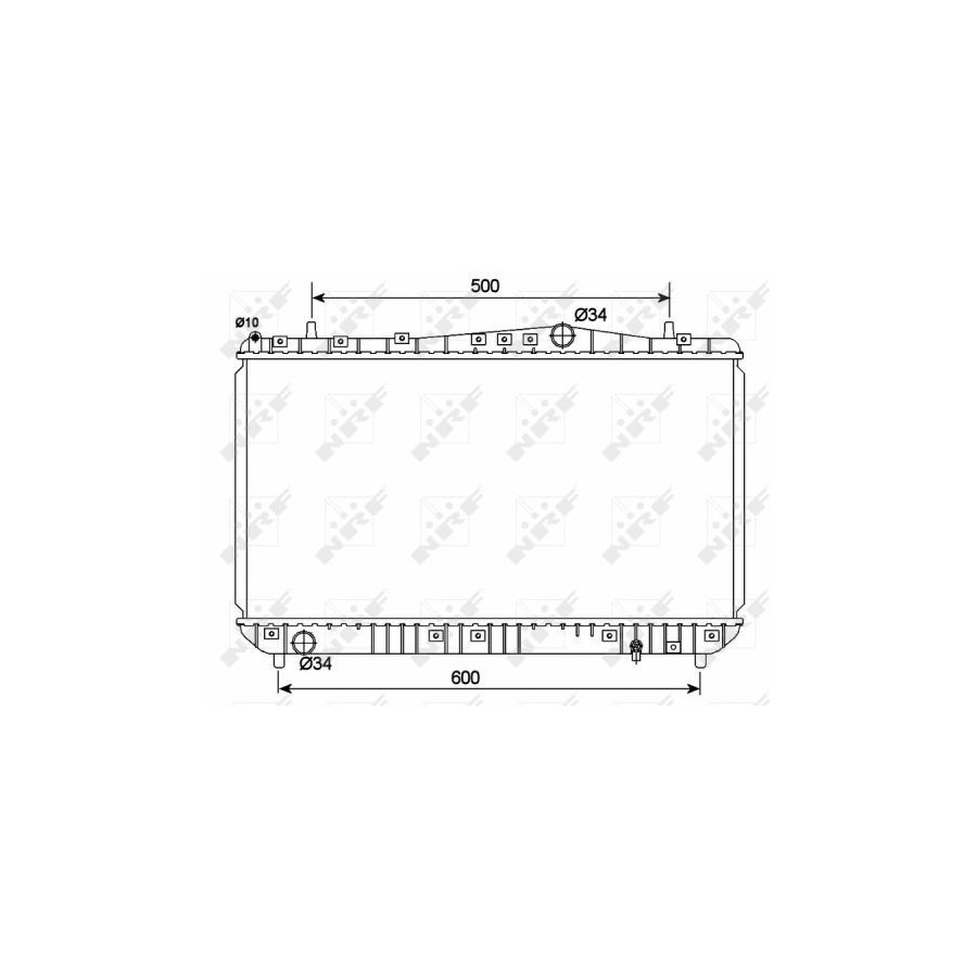 Nrf Radiateur, Refroidissement Du Moteur 53150 Chevrolet;Daewoo