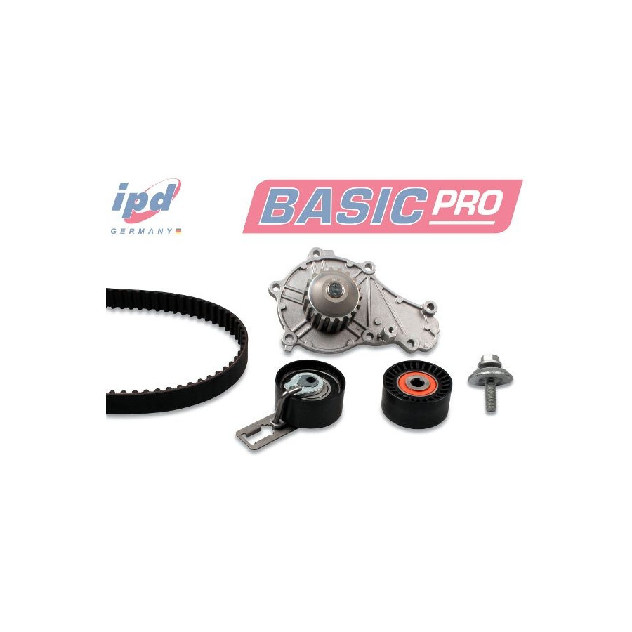 Pompe à eau + kit de courroie de distribution IPD BASIC-PRO K62075 Hepu