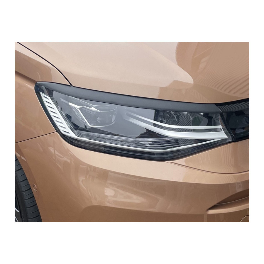RGM Spoilers de phare sur mesure pour Volkswagen Caddy V 2020- (LED) (ABS)