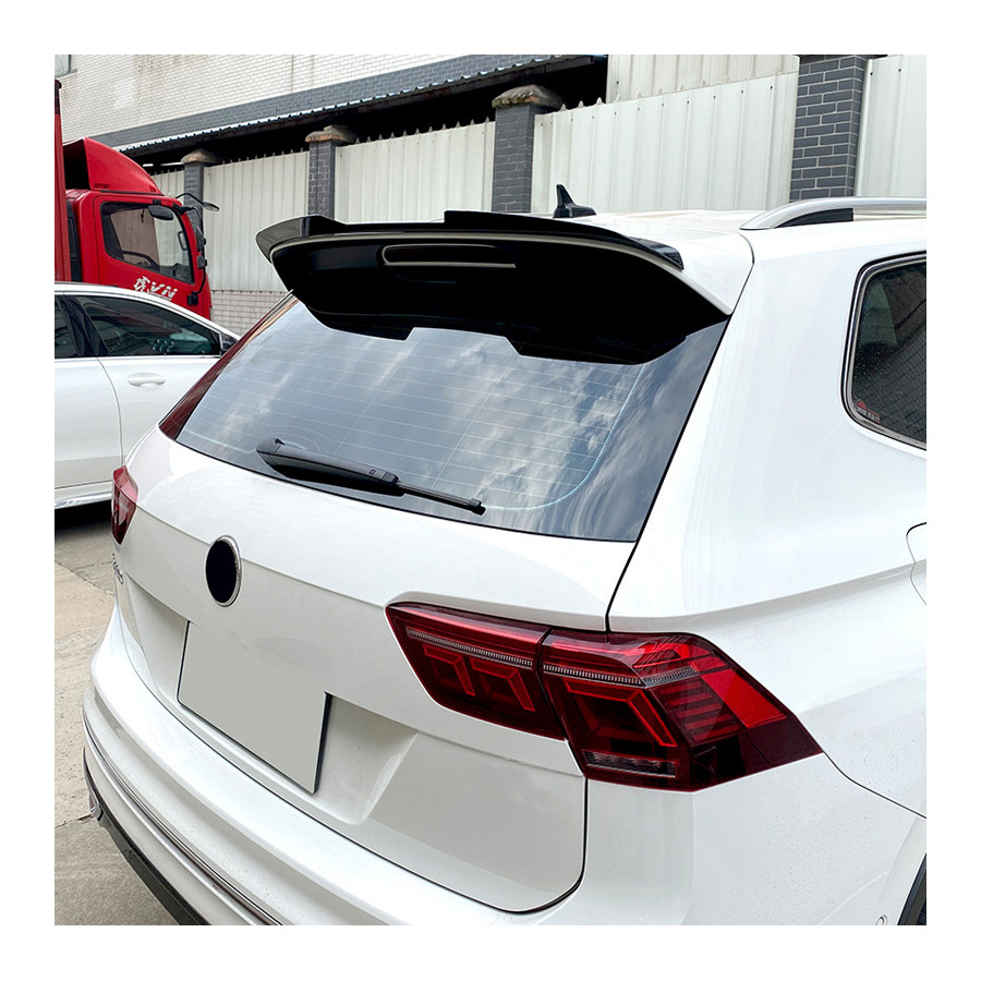 Becquet de toit (Spoiler Cap) sur mesure pour Volkswagen Tiguan II R-Line Facelift 2020-2024 (ABS brillant z