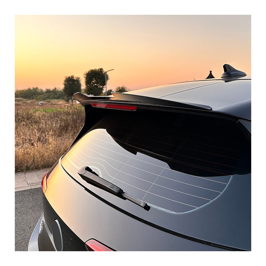 Spoiler de toit (Spoiler Cap) sur mesure pour Volkswagen ID.3 2020- (ABS Noir brillant)