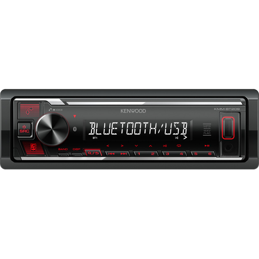 Autoradio Kenwood KMM-BT209 - USB/BT Rouge