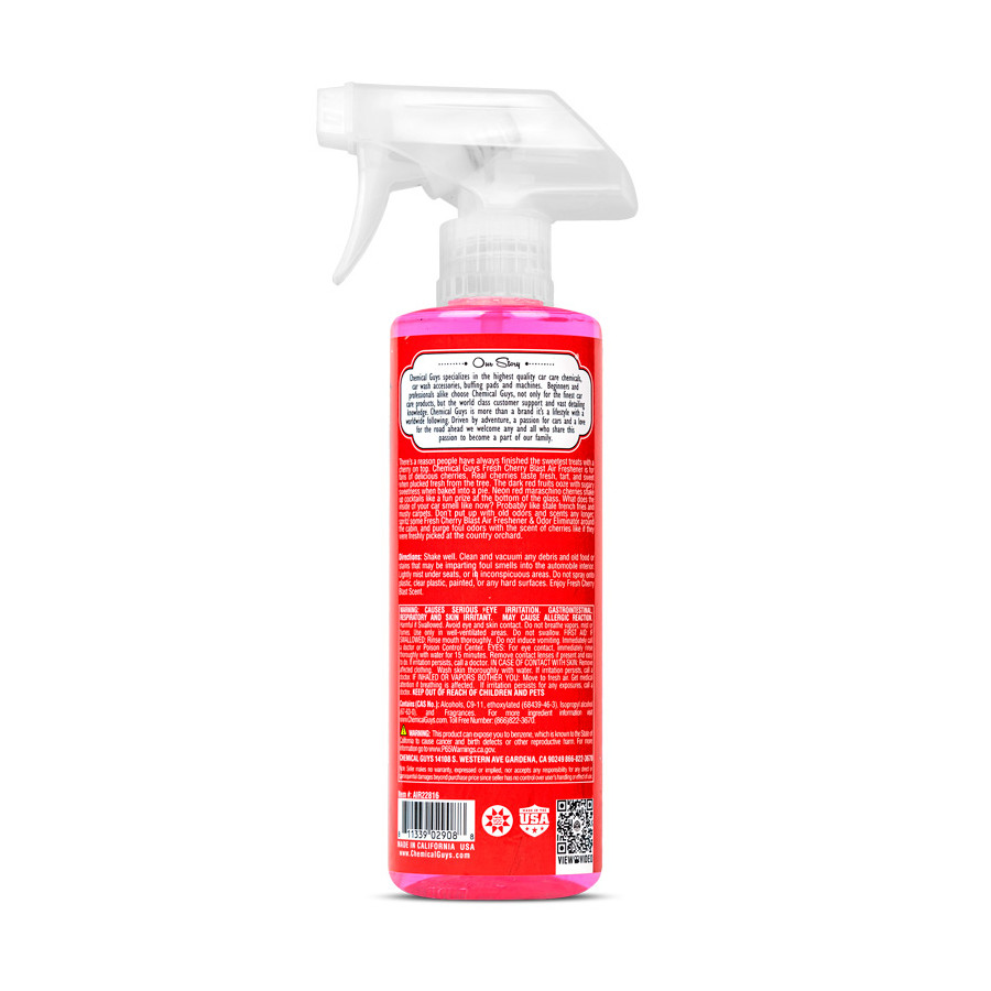 Désodorisant et éliminateur d'odeurs au parfum Fresh Cherry Blast de Chemical Guys (473 ml)