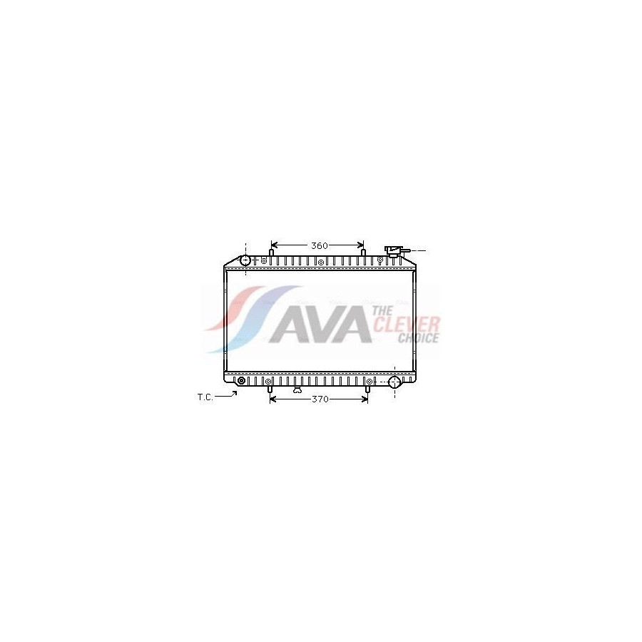 AVA QUALITY COOLING Radiateur refroidissement du moteur DNA2171 