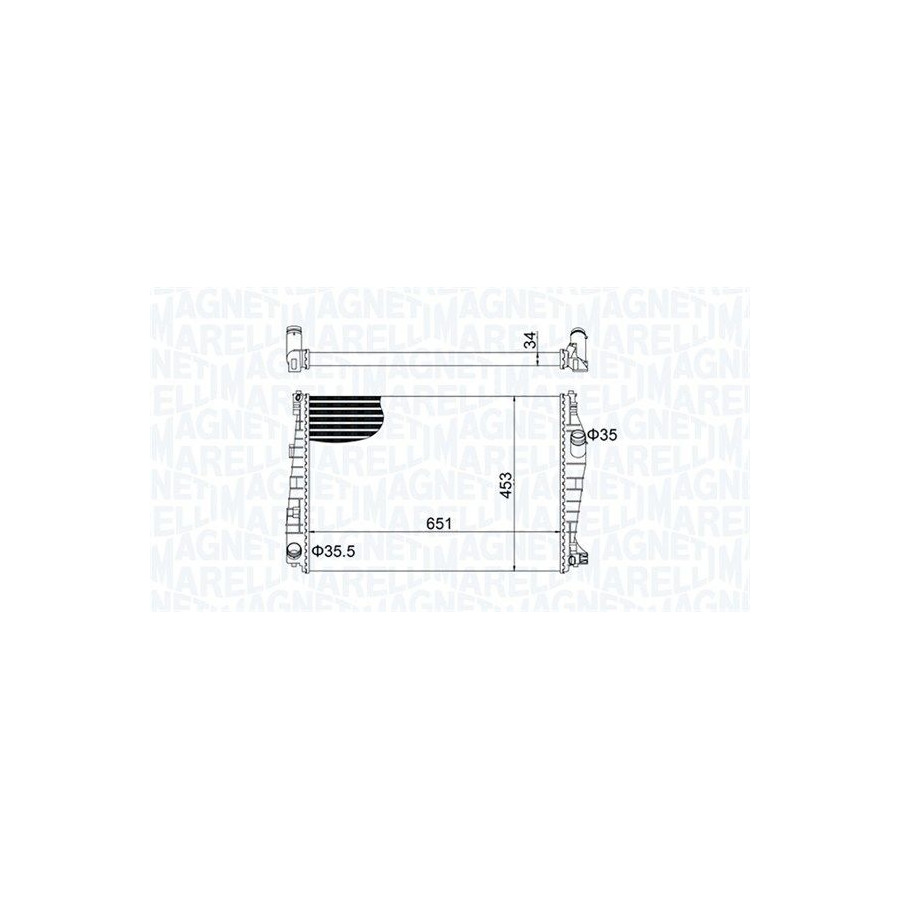Magneti Marelli Radiateur Bm1520 Alfa Romeo