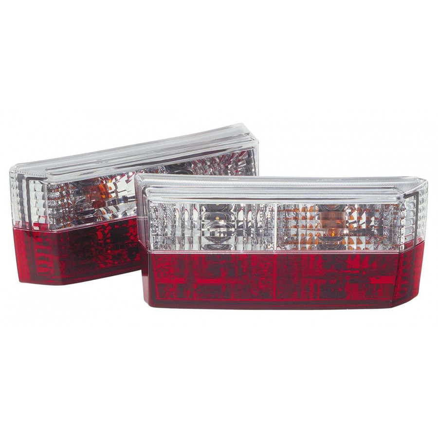 Set de feux arrière Volkswagen Golf I 1975-1980 + Convertible - Rouge / Transparent DL VWR23 AutoStyle