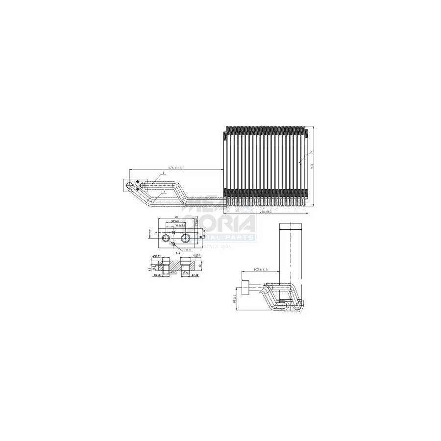 Meat & Doria Évaporateur, Climatisation 997078 Chrysler