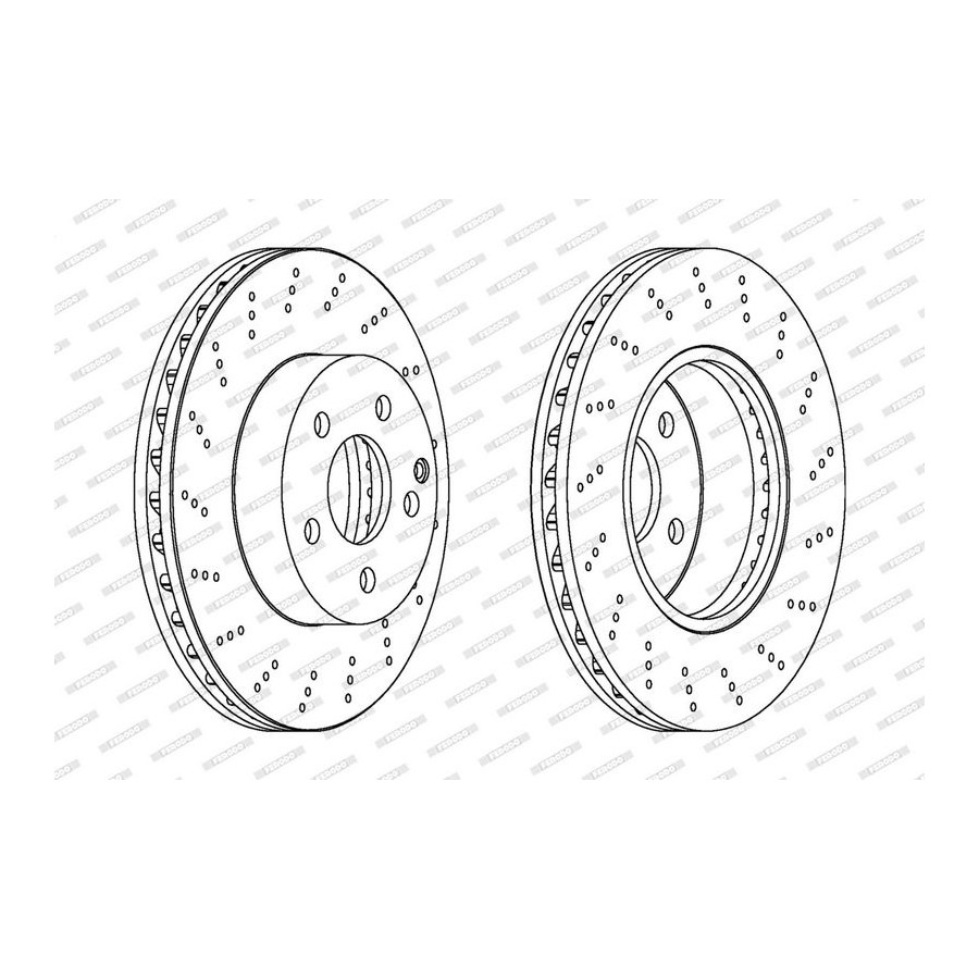Ferodo Disque De Frein Ddf1693c Mercedes-Benz
