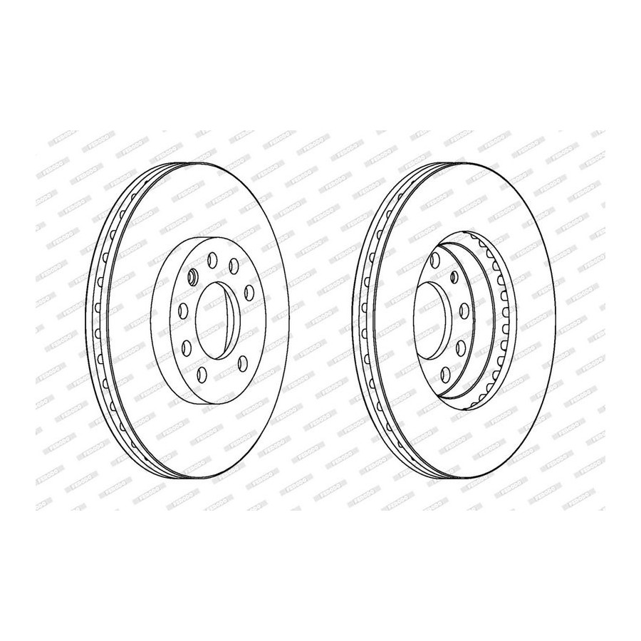 Ferodo Disque De Frein Ddf1191c Avant, Ventilé, 2 Pièce - Image 3