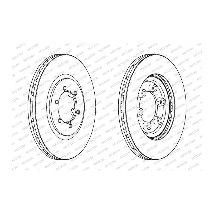 Ferodo Disque De Frein Ddf1605 Daewoo;Ssangyong