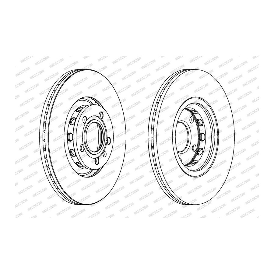 Ferodo Disque De Frein Ddf1707 Audi;Seat;Skoda;Volkswagen
