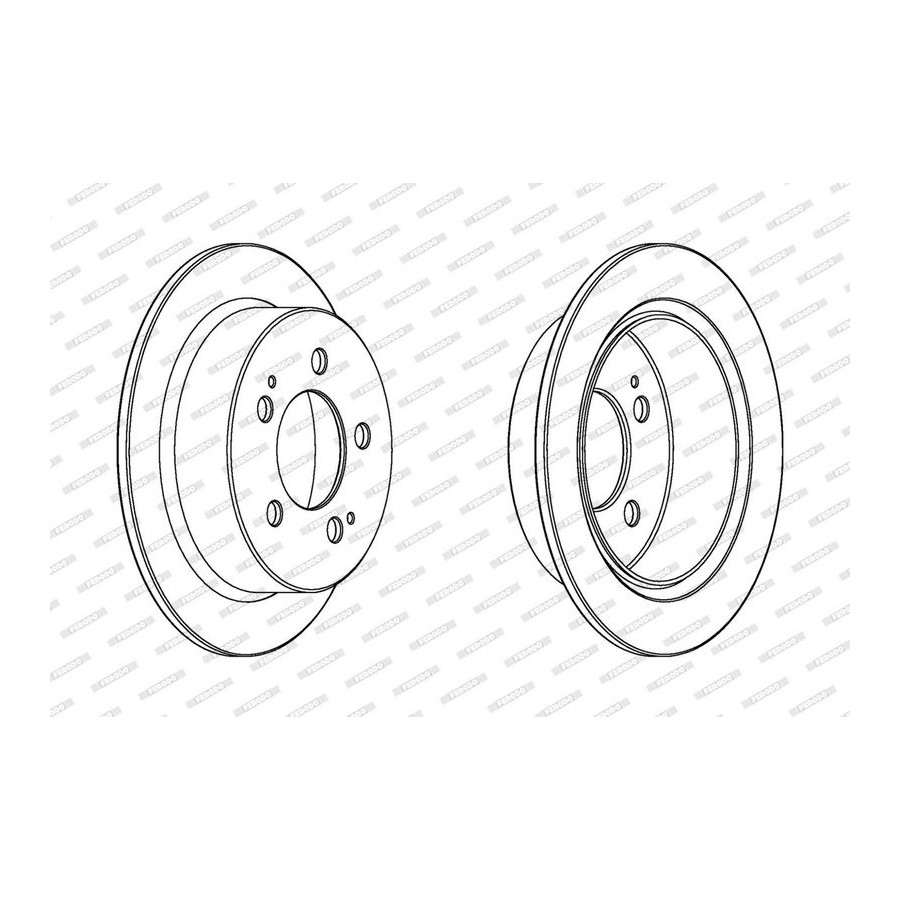 Ferodo Disque De Frein Ddf1753c Ssangyong