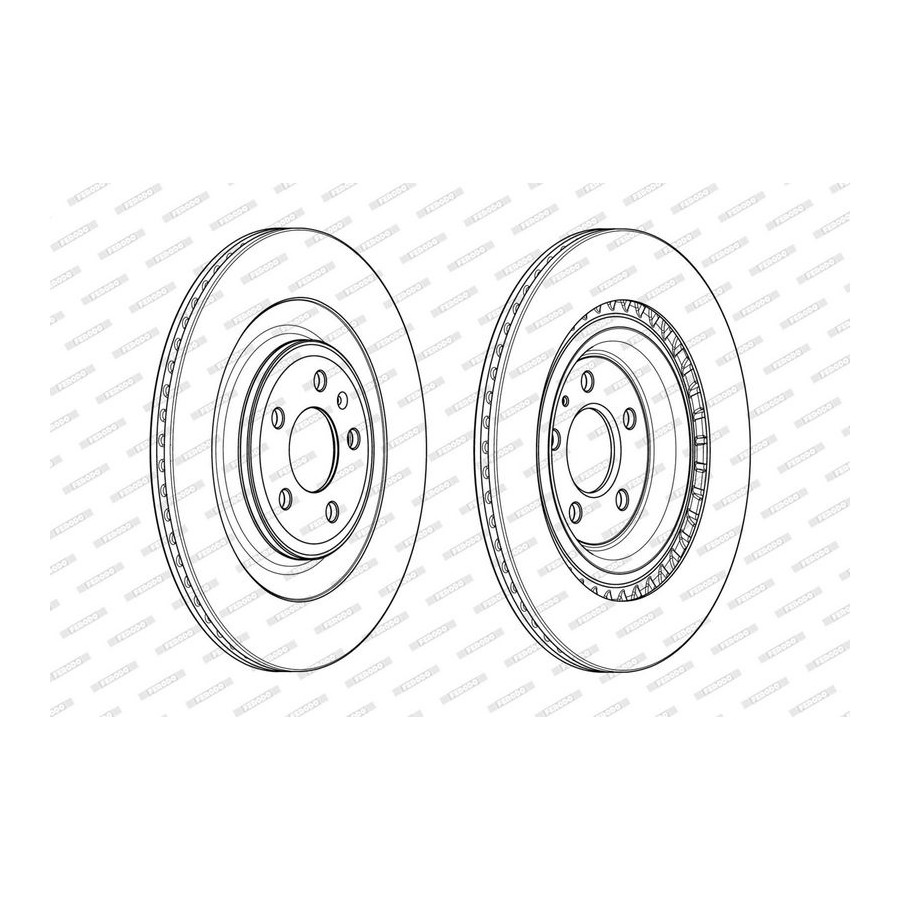 Ferodo Disque De Frein Ddf1990c Audi