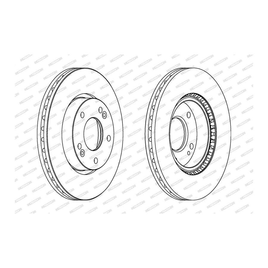 Ferodo Disque De Frein Ddf1619c Avant, Ventilé, 2 Pièce - Image 3