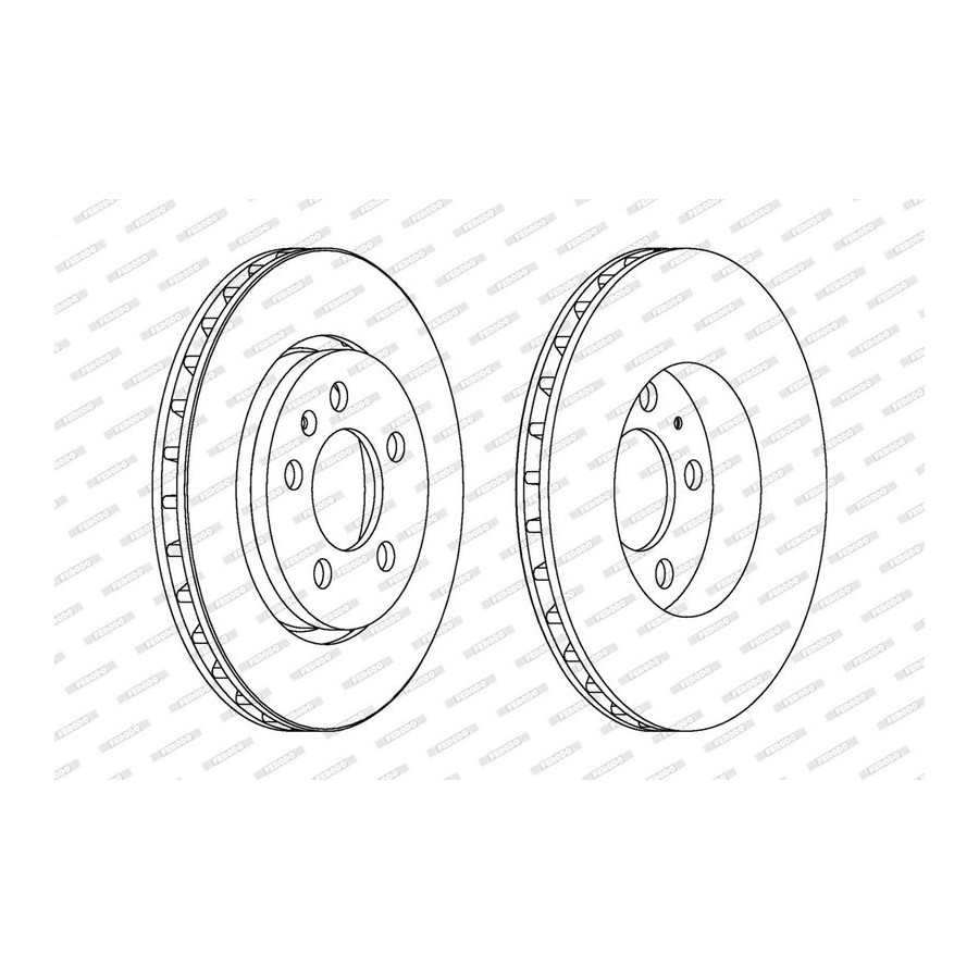 Ferodo Disque De Frein Ddf1154c Audi;Seat;Skoda;Volkswagen
