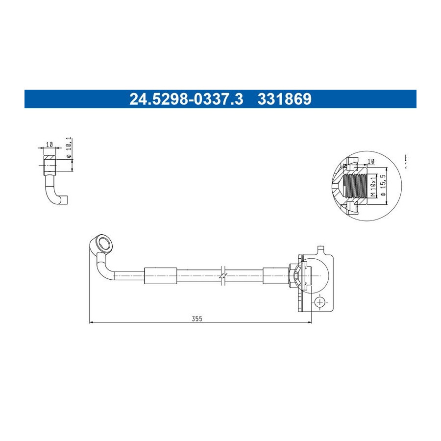 Flexible De Frein Ate 24.52980337.3 Hyundai