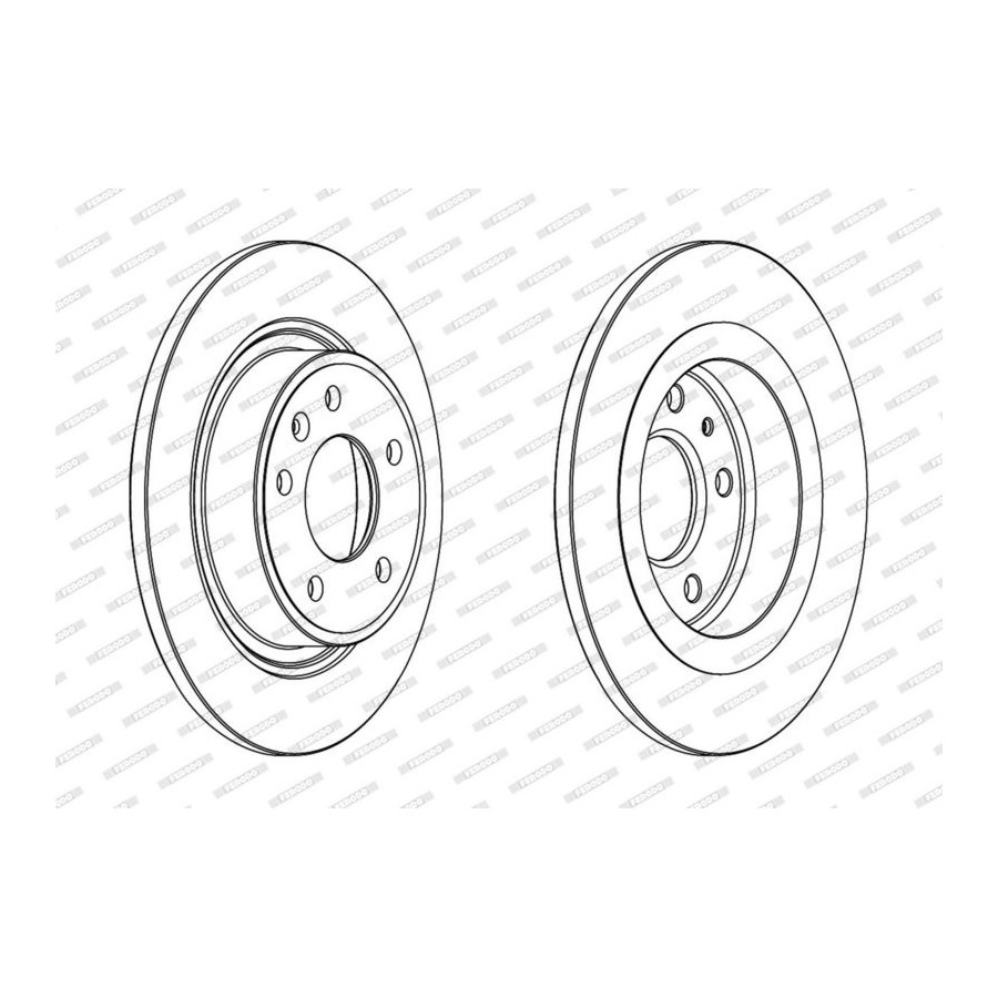 Ferodo Disque De Frein Ddf1871c Chevrolet;Opel;Vauxhall