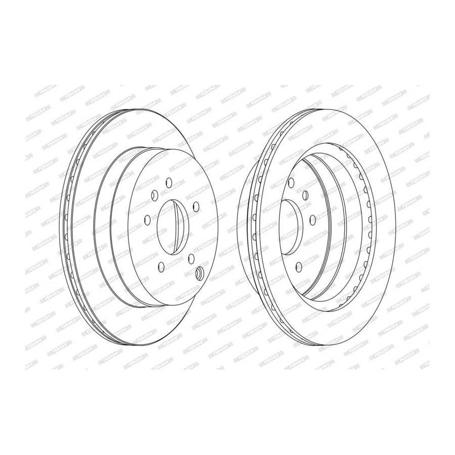 Ferodo Disque De Frein Ddf1660c Chevrolet;Opel;Vauxhall