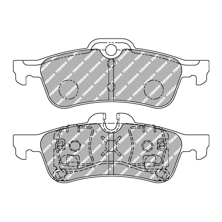 Ferodo Racing Jeu De Plaquettes De Frein, Frein À Disque Fcp1676h Fcp1676h