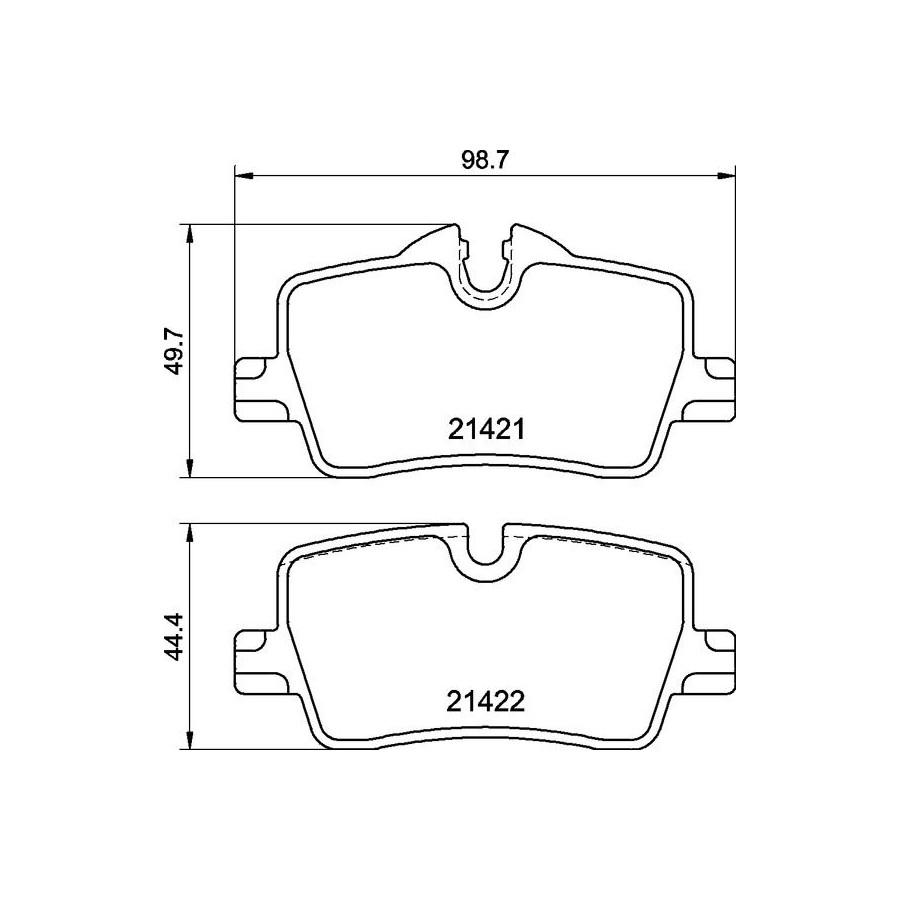Brembo Jeu De Plaquettes De Frein P 06 113 - Image 5