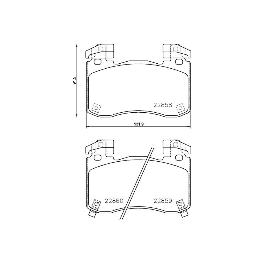 BREMBO P 30 113 Plaquettes de frein avant pour Stinger G70 - Image 5