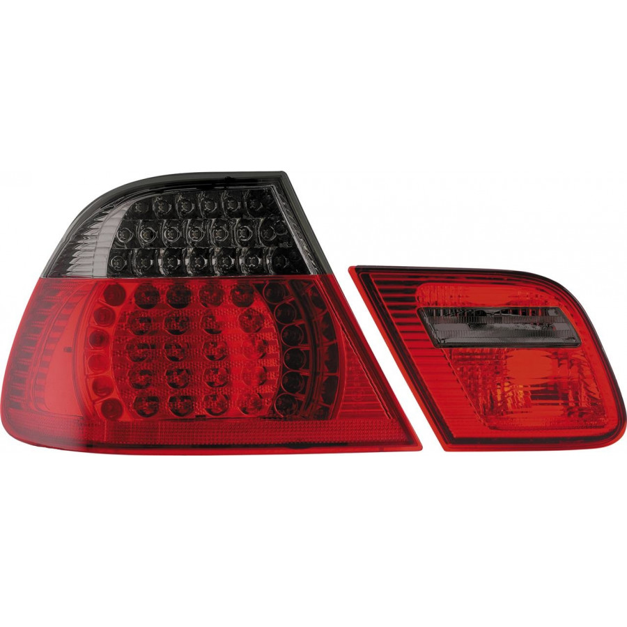 Set feux arrière à LED BMW Serie 3 E46 Coupe 1999-2003 - Rouge / Fumée DL BMR27S AutoStyle