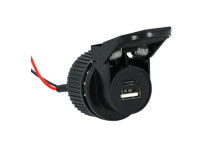 Carpoint Inbouwcontactdoos USB-A + USB-C 12/24V