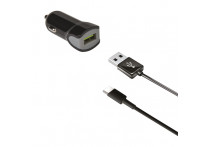 Celly Autolader USB-C 2.4A zwart