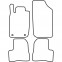 Automatten passend voor Peugeot 206 1998-2007 (velours), voorbeeld 6
