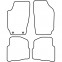 Automatten passend voor Skoda Fabia 1999-2007 4-delig, voorbeeld 5