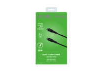 Celly Power Delivery Kabel 60W USB-C > USB-C 1 meter