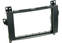 2-DIN Paneel Mercedes Benz A-Klasse/ B-Klasse/ Viano/ Vito - Kleur: Zwart