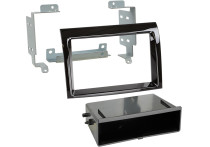 2-DIN Paneel Citroën Jumper - Fiat Ducato - Peugeot Boxer 2006-2019 Kleur: Piano Zwart