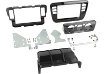 2-DIN Paneel Volkswagen up! / Seat Mii / Skoda Citigo 2011-2016  Kleur: Piano zwart