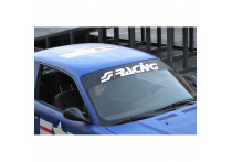 Simoni Racing Zonfilter 'New Logo' - 150x24cm - Zwart