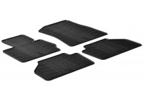 Rubbermatten passend voor BMW X3 2010- (T-Design 4-delig+montageclips)