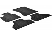 Rubbermatten passend voor BMW X5 2006-2012 (T-Design 4-delig + montageclips)
