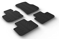 Rubbermatten passend voor BMW X4 (G02) 2018- (T-Design 4-delig + montageclips)