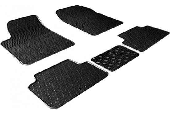 Rubbermatten passend voor Citroen Berlingo / Peugeot Partner 02-08 (G-Design 5-delig + montageclips)