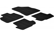 Rubbermatten passend voor Citroen DS5 2012- (T-Design 4-delig + montageclips)