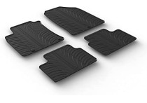 Rubbermatten passend voor Hyundai i30 2/2017- (T-Design 4-delig + montageclips)