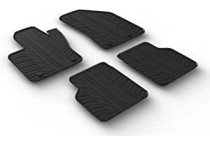 Rubbermatten passend voor Jeep Compass 5/2017- (T-Design 4-delig + montageclips)