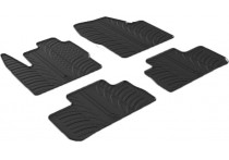 Rubbermatten passend voor Landrover Freelander II 2007- (T-Design 4-delig + montageclips)