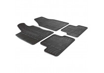 Rubbermatten passend voor Skoda Fabia 2014- (T-Design 4-delig + montageclips)