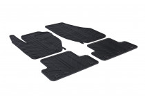 Rubbermatten passend voor Volvo V40 2012- (T-Design 4-delig + montageclips)