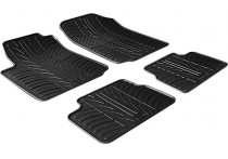 Rubbermatten passend voor Citroen C3 van 2002 tot 2010 (T-Design 4-delig)