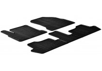 Rubbermatten passend voor Citroen C4 Picasso vanaf 2006  (T-Design 5-delig + montageclips)