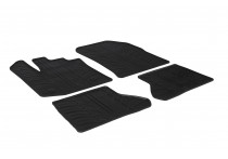 Rubbermatten passend voor Dacia Dokker 2013- (T-Design 4-delig + montageclips)