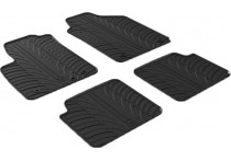 Rubbermatten passend voor Fiat 500 2013- (T-Design 4-delig)