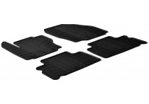 Rubbermatten passend voor Ford S-Max & Galaxy 5 deurs 2006-2011 (T-Design 4-delig + montageclips)